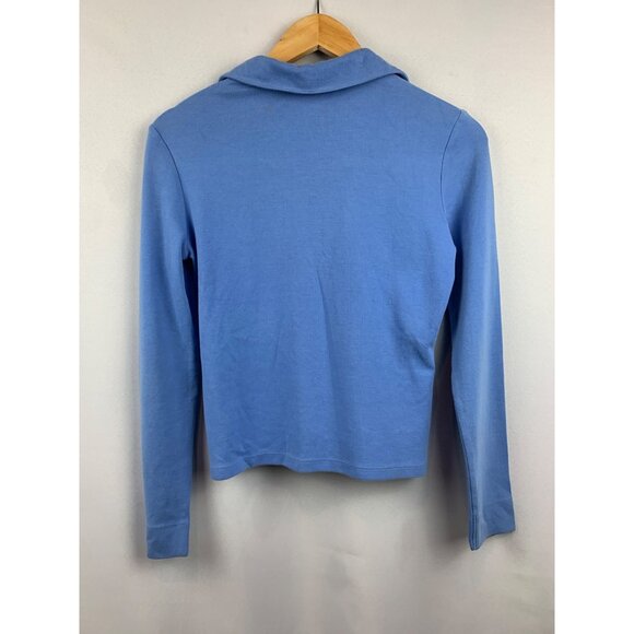 Express Blue Long Sleeve Polo Shirt S - Picture 4 of 4
